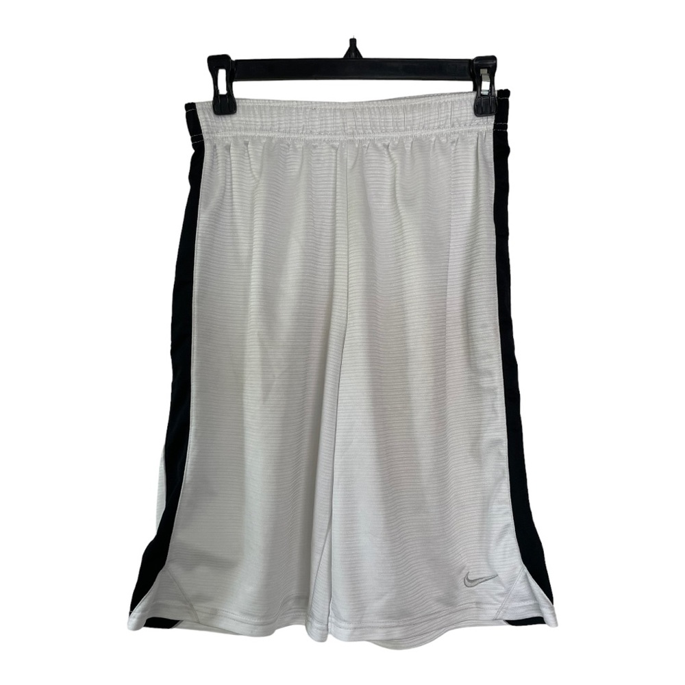Nike White and Black Athletic Shorts